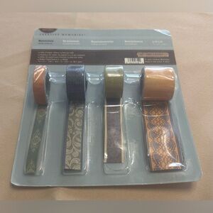 NEW Creative Memories Paper Ribbon REMINISCE 4 Rolls Open Box Contemporary